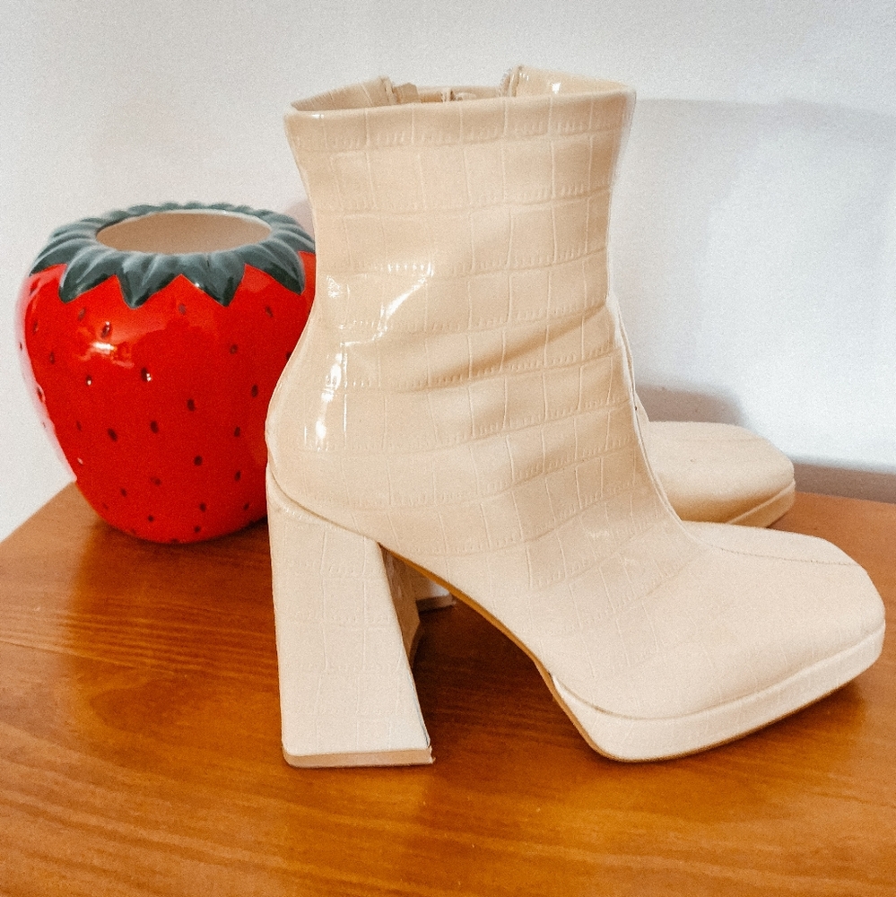 Women's Square Toe Ankle Boots